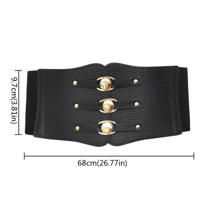 Ceintures corset élastiques larges pour femmes, ceinture grande taille, ceinture pour robe féminine, grande ceinture extensible, accessoire pour vêtements