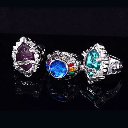 2024 Nouveau 7 Pièces/Ensemble Katekyo Hitman Reborn Vongola Alliage Anneaux Anime Cosplay Mode Bijoux