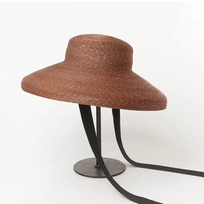 Chapeaux vintage de haute qualité pour femmes et hommes, casquettes Hepburn à large bord, chapeau pliable en paille fine, chapeu Fedora, lunettes d'été pour la plage, Panama