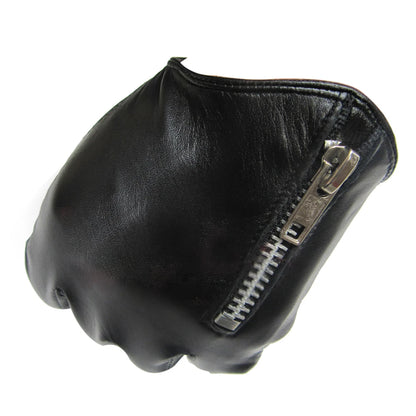 gants en cuir pour hommes, mode classique, fermeture éclair latérale courte, coupe ajustée, style véritable, Italie, gants unisexes pour femmes à écran tactile