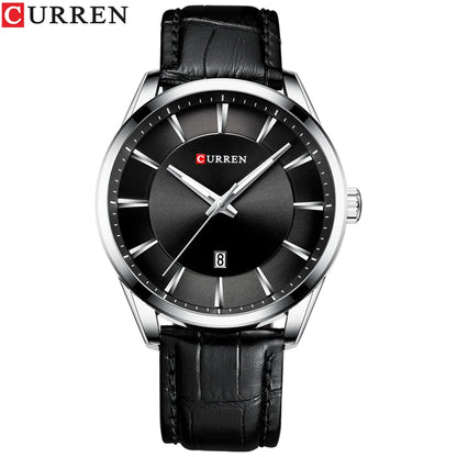 CURREN Nuevos relojes de cuarzo para hombre, relojes de pulsera con correa de cuero para hombre, relojes de negocios de marca de lujo para hombre, reloj para hombres