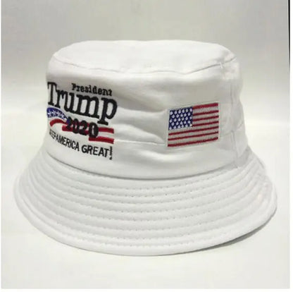 Fedex 100 pièces Trump 2022 Chapeau de pêcheur Seau Hommes Femmes Casquette Hip Hop Président américain Élection Broderie Casquette de randonnée Chapeau de soleil