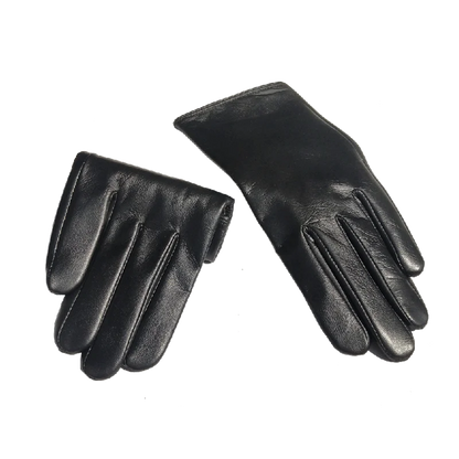 Gants en cuir véritable pour hommes, gants de luxe en peau de chèvre souple, fins et chauds pour l'hiver, écran tactile, poignet court, gants de conduite à la mode