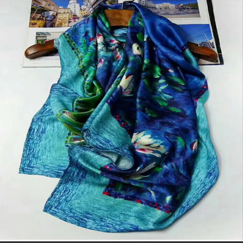 Female 100% Silk 110cm SQUARE SCARF Silk Satin shawl wrap BUY 1 lot GET get 1 lot FREE #4138