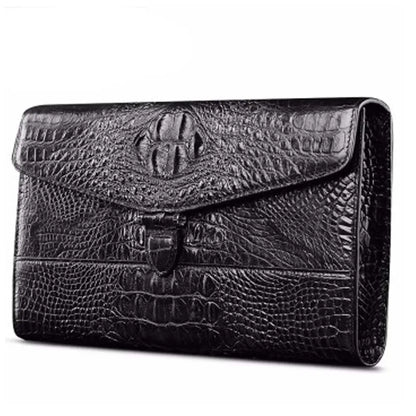 VVBrown  male  handbags  crocodile bag  male bag large capacity  Cross section  square  Hand caught  More screens