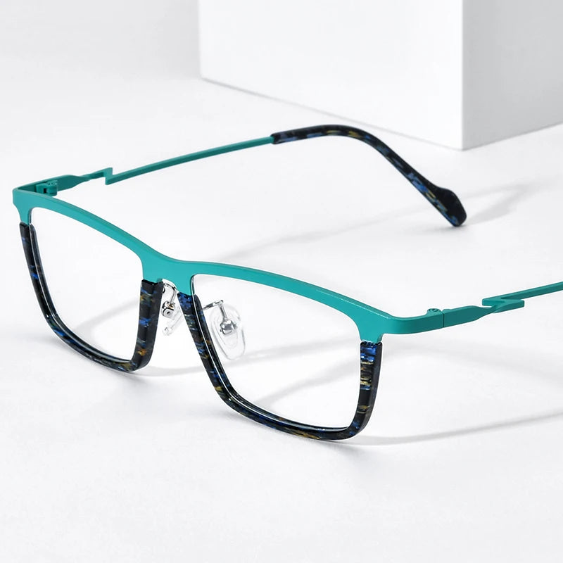 FONEX Acetate Titanium Eyeglasses Frame Men 2024 New Women Fashion Square Glasses Spectacles Eyewear F85792