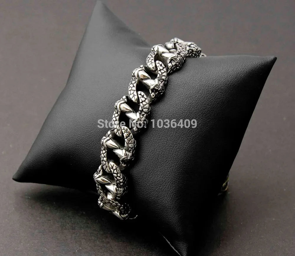 Men's Cool Biker Punk 316L Stainless Steel Bracelet Chain