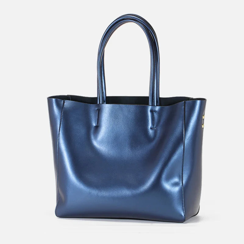 Sac à bandoulière pour femme Y2k en cuir véritable avec couche de tête en cuir de vachette polyvalent sous les aisselles grande capacité rétro