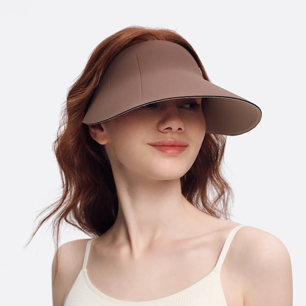 OhSunny Pare-soleil 2024 Nouveau portable doux respirant UV Protection Cap unisexe mode double face Porter des chapeaux de soleil pour l'extérieur