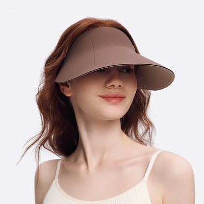 OhSunny Pare-soleil 2024 Nouveau portable doux respirant UV Protection Cap unisexe mode double face Porter des chapeaux de soleil pour l'extérieur