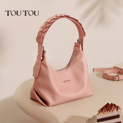 TOUTOU Original Flower Handbag 2024 New Petal Handheld Underarm Dumpling Premium Single Shoulder Bandbody Bag pour femmes