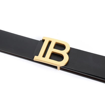 2024 New Luxury Vintage Designer Belts B Buckle Men High Quality Women Genuine Real Leather Dress Strap Belt for Jeans Casual