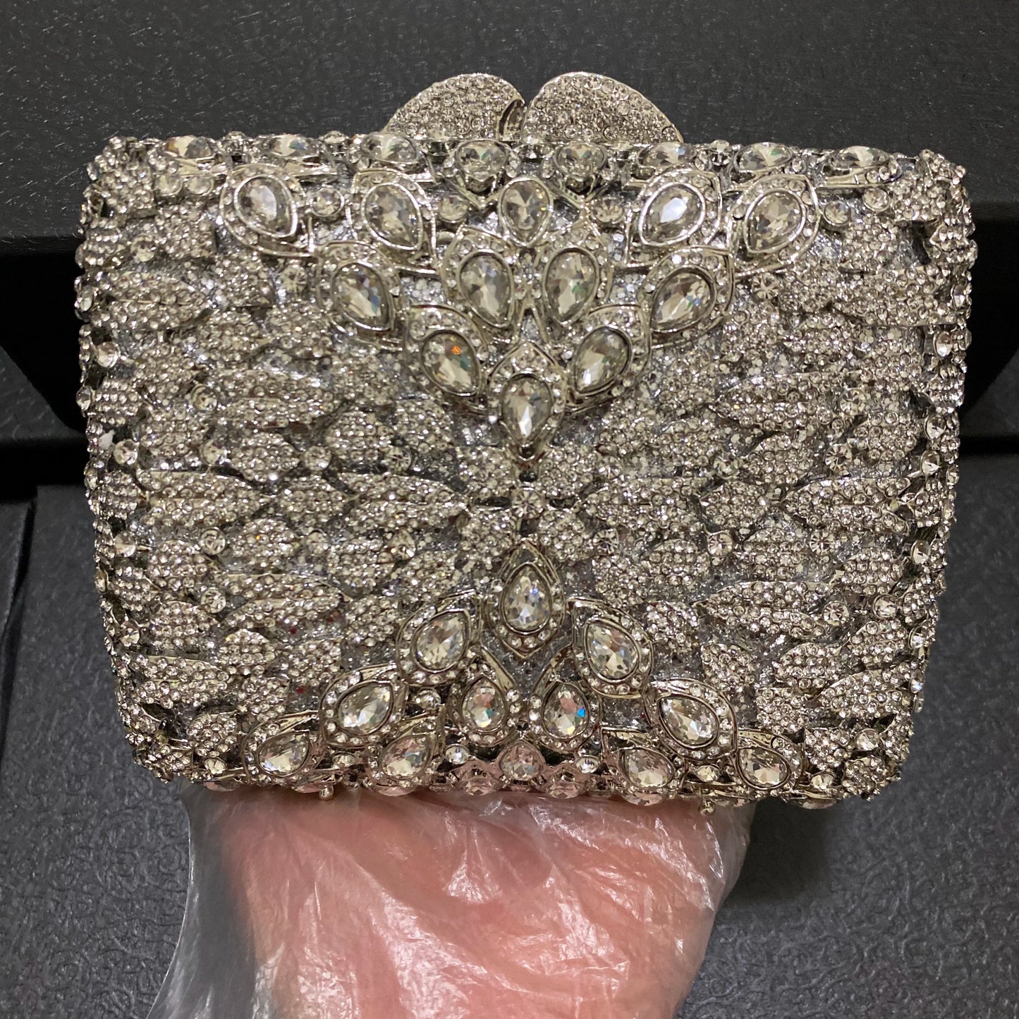 Square Women Rhinestone Evening Bag Girl Diamond Wedding Purse Luxury Crystal Party Purs Bag Metal Dinner Banquet Clutches