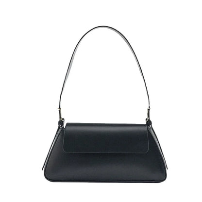 Bolso de hombro para mujer, nueva tendencia, versátil, negro, con tapa, minimalista, informal, para debajo del brazo, para mujer, moda Y2k, bandolera para mujer