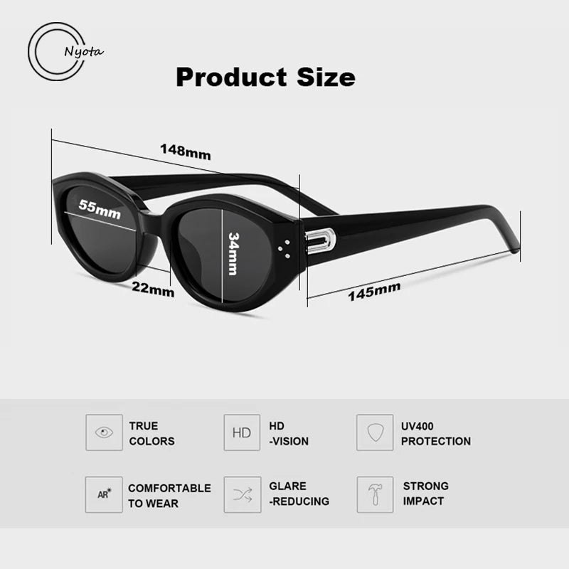 2024 New Oval Acetate S-DA sunglasses sunglasses for women cat eye for men High Quality UV400 Outdoor Handmade Trendy SUNGLASSES