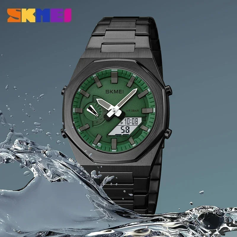 SKMEI Montre à quartz décontractée pour homme 1816 - Montre-bracelet étanche avec date - Montre de sport pour homme