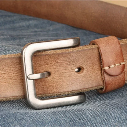 Ceinture de haute qualité 2024 pour hommes, couche supérieure en cuir véritable, boucle ardillon en cuir pur, ceintures de mode pour jeans pour hommes, marque de créateur de luxe