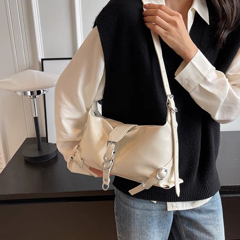 High Quality Women's Bags Autumn New Fashion Simplicity High-capacity Advanced Sense Shoulder Bag Solid Versatile Handbag