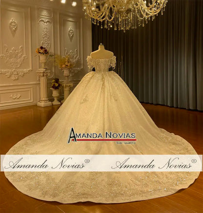 Robe de mariée à bretelles dénudées au design spécial NS4692