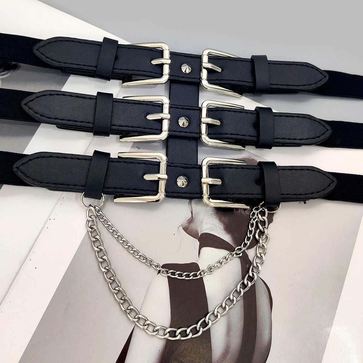 Wide Y2K Elastic Corset Belt Female Tassel Stretch Cummerbunds Designer Belts For Women Goth Black Waistband Plus Size