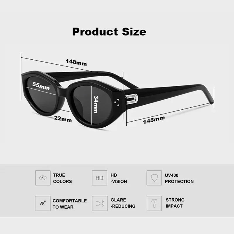 Gafas de sol de acetato con forma de ojo de gato para mujer, de verano, de marca de lujo a la moda, S-DA, para exteriores, para hombre, hechas a mano, para conducir en coche, UV400