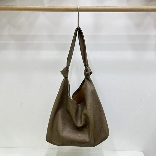 Bolsos de hombro negros grandes para mujer, bolso de compras grande tipo hobo, bolso cruzado de cuero suave de calidad de color sólido, bolso de mano de viaje para mujer