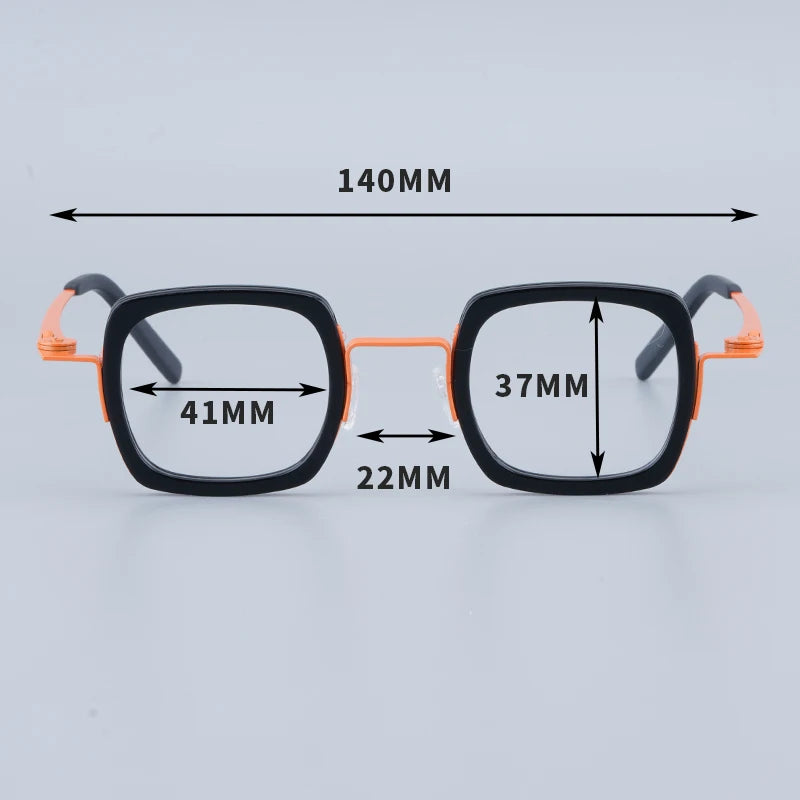 Belgium Broccoli Fashion Designer Square Glasses Frames Acetate Titanium Multicolor  Men and Women  Glasses