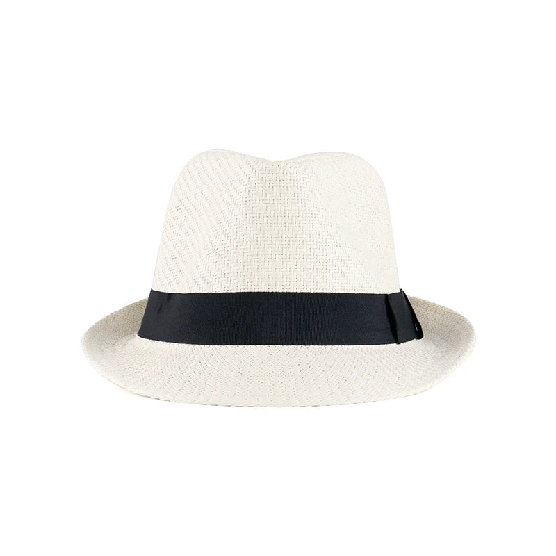 Large Size Men's Straw Hat British Bowler Hat Summer Handmade Straw Hat Gentlemen's Hat Women's Fedora Hat Big Head Women's Hat