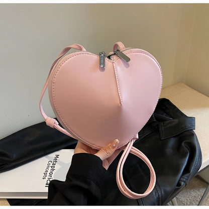 Heart Bag Women's Designer Cute Red Bag PU Leather Crossbody Mini Shoulder Bag Luxury Fashion Bags Replicas Exact Handbags 2024