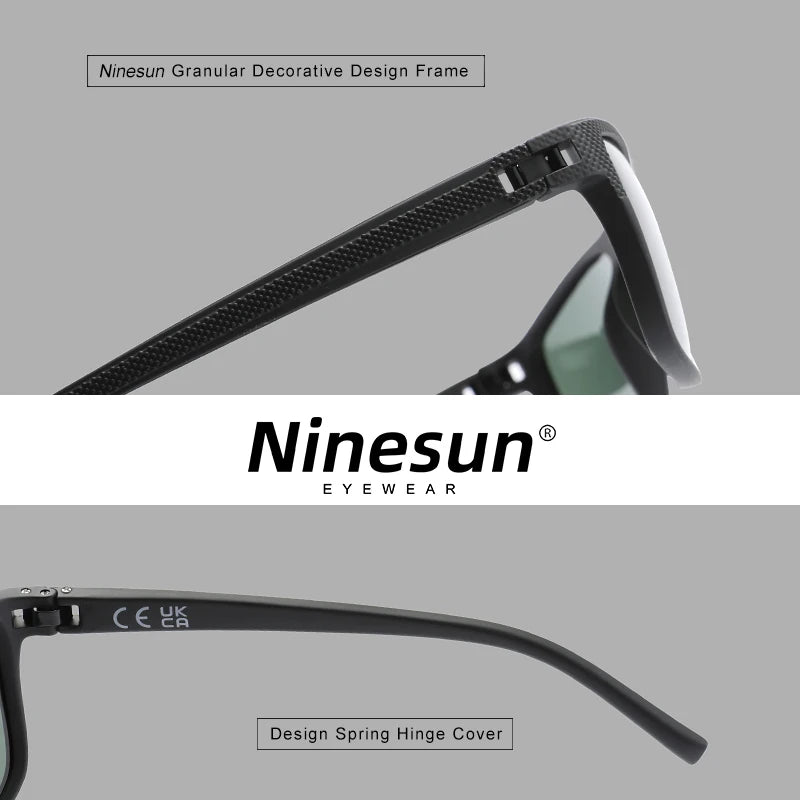 Gafas de sol clásicas NINESUN para hombre, lentes polarizadas antideslizantes, UV400 TR90, gafas para mujer, gafas de conducción de alta calidad a la moda