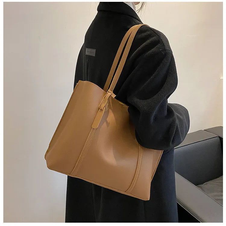 Sac à main simple de grande capacité pour femme, sac à bandoulière tendance pour l'automne et l'hiver 2023, sacs de shopping, de voyage, élégants