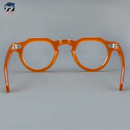 8013 Handmade Round Acetate Eyeglass Frame Men Luxury Brand Myopia Reading Glasses Women Elegant Protection Prescription GLASSES