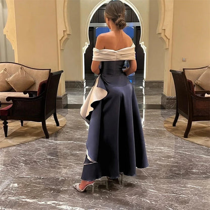 Prom Beach A-line Off-the-shoulder Bespoke Occasion Gown Midi Dresses vestidos para bodas mujer invitada Party dress