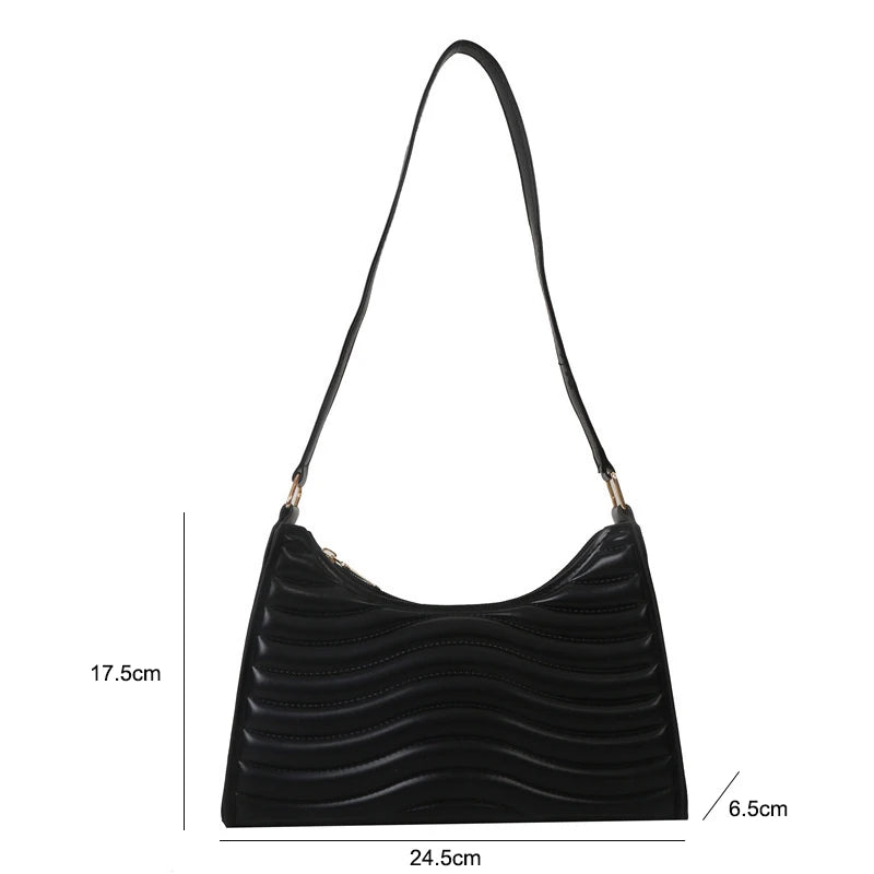 Bolso de mano minimalista con textura para mujer, de piel sintética, de marca de lujo, tipo sobre, tipo sobre, tipo sobre