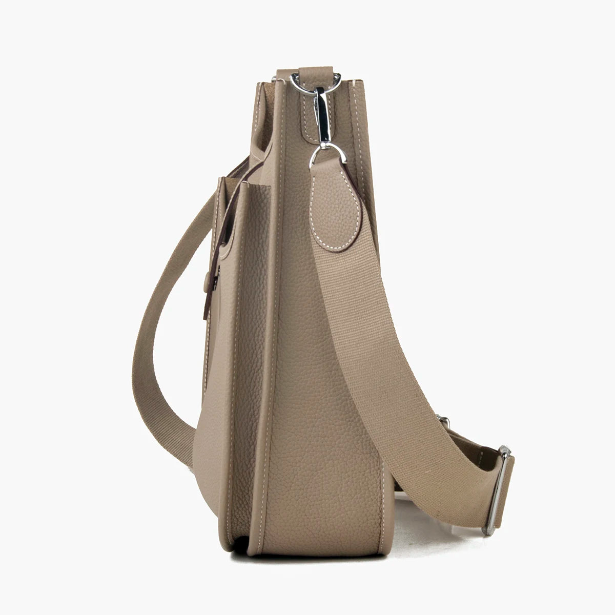 DONNAIN Sacs à bandoulière minimalistes en cuir de veau kaki pour femmes Sac à bandoulière grande capacité en cuir véritable pleine fleur Sac fourre-tout messager