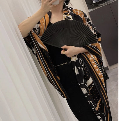 Blanket Cashmere Pashmina Scarf Shawl High Quality Fashion Belts Print Women Winter Warm Scarves Wraps Poncho Cape 135*135cm