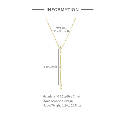 Aide 925 Sterling Silver Dual Heart Y-Shaped Chain Pendant Necklace For Women High Quality K Gold Collar Elegant Jewelry Gift