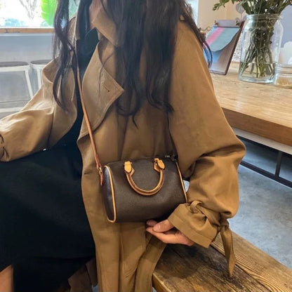 HM 2024 women's tote bag elegant retro leather crossbody with one-shoulder design a high-end accessory every sac de luxe femme