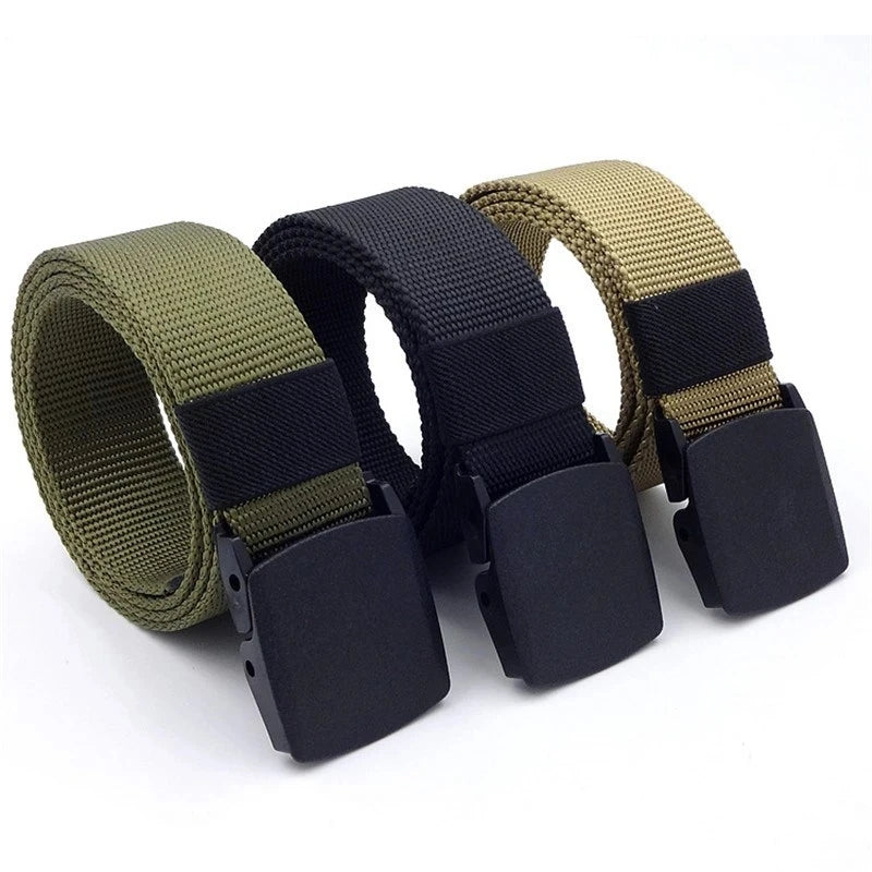 Ceinture en nylon à boucle automatique pour homme, ceinture tactique de l'armée, ceinture militaire en toile pour homme, ceinture de haute qualité