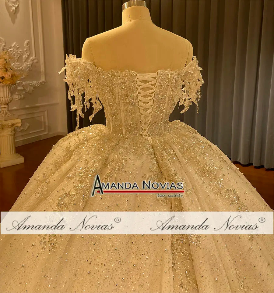 Robe de mariée à bretelles dénudées au design spécial NS4692