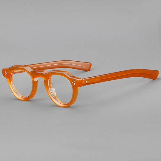 Montura de gafas para hombre y mujer, estilo antiluz azul, lentes transparentes, montura de acetato de diseñador de marca, gafas vintage para mujer