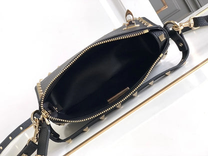 2024 Rivet Decoration Women Shoulder Bag Luxury Designer Classic Flap High Quality Real Leather Square Women Crossbody Bags New