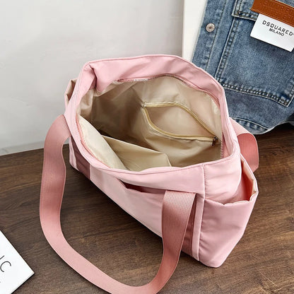 Sac à main pour femme de grande capacité, sac à bandoulière en nylon, sac de voyage, sac à main de sport et de loisirs