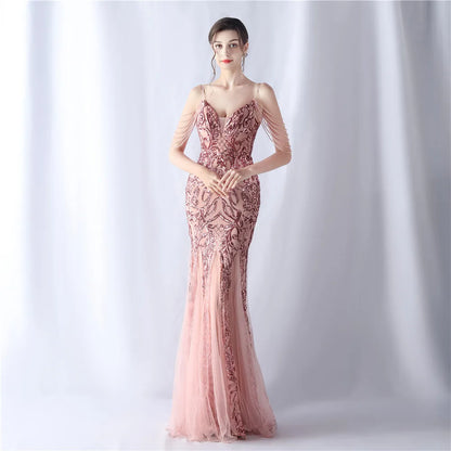 Robes de soirée pour bal de fin d'année, robe de soirée de mariage, luxe 2023, élégantes, jolies, pour événements spéciaux, longues, cocktail, paillettes