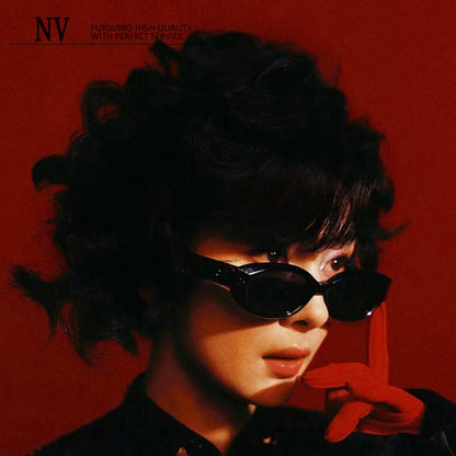 Fashion Retro Cat Eyes Sunglasses Women Men Red Sun Acetate Thick Frame Glasses for Outdoors Driving Shades Anti-Ultraviolet