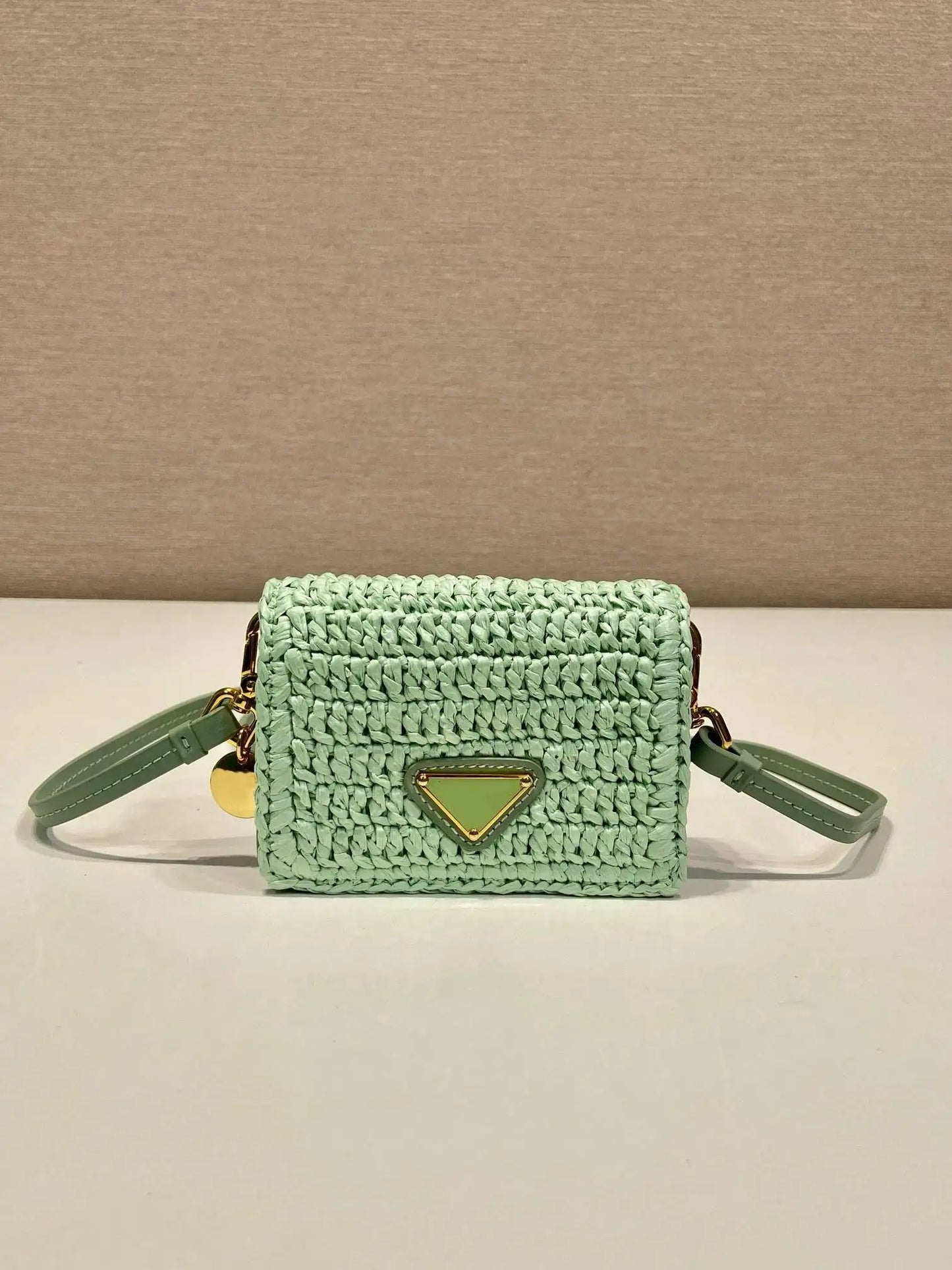 Weaving small bag 2024 mini new pure handmade weaving and top layer cowhide composition single shoulder crossbody bag