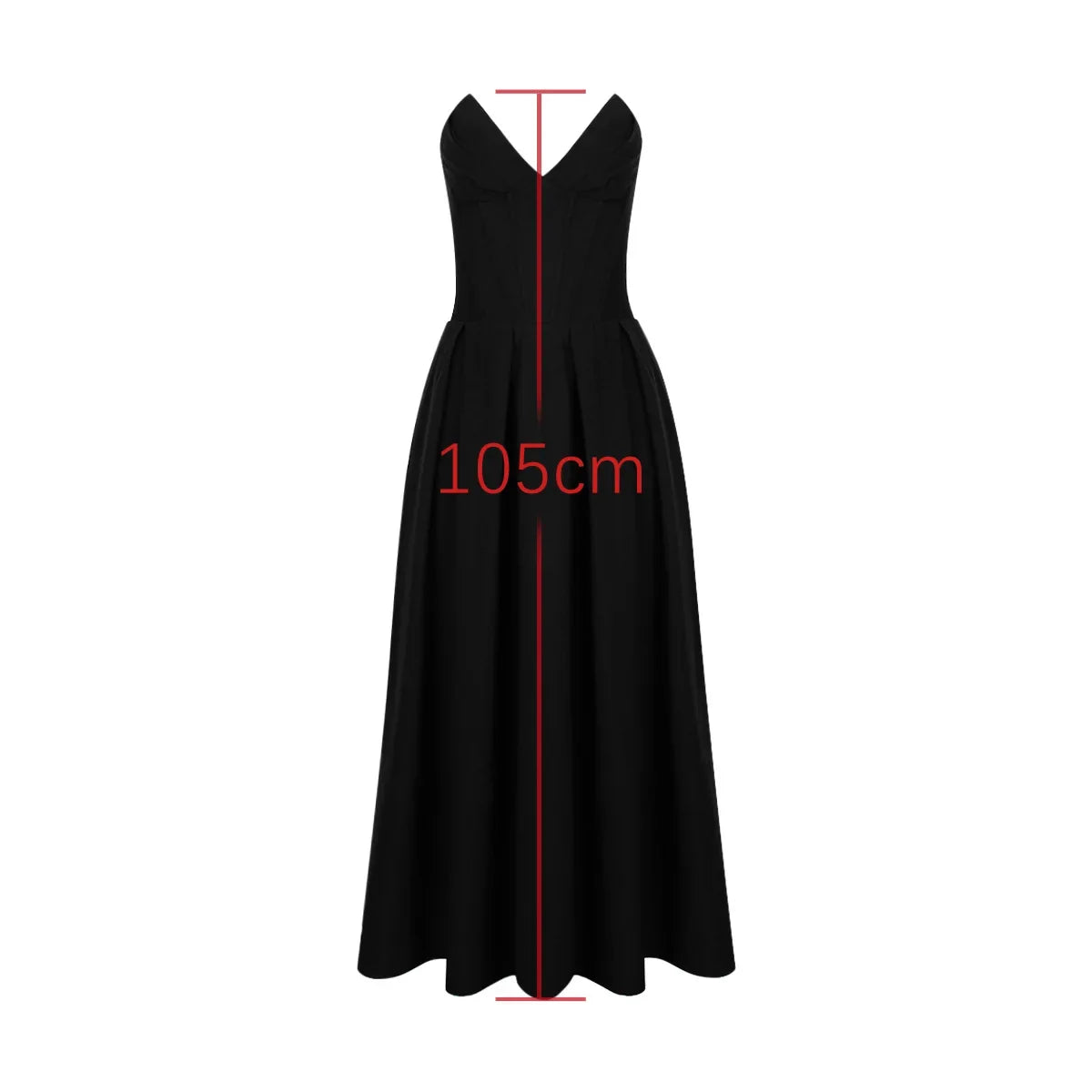 Mingmingxi Vestido de fiesta formal sin tirantes con corsé ajustado negro sexy para ocasiones especiales Vestidos largos elegantes de línea A Novedades en ropa