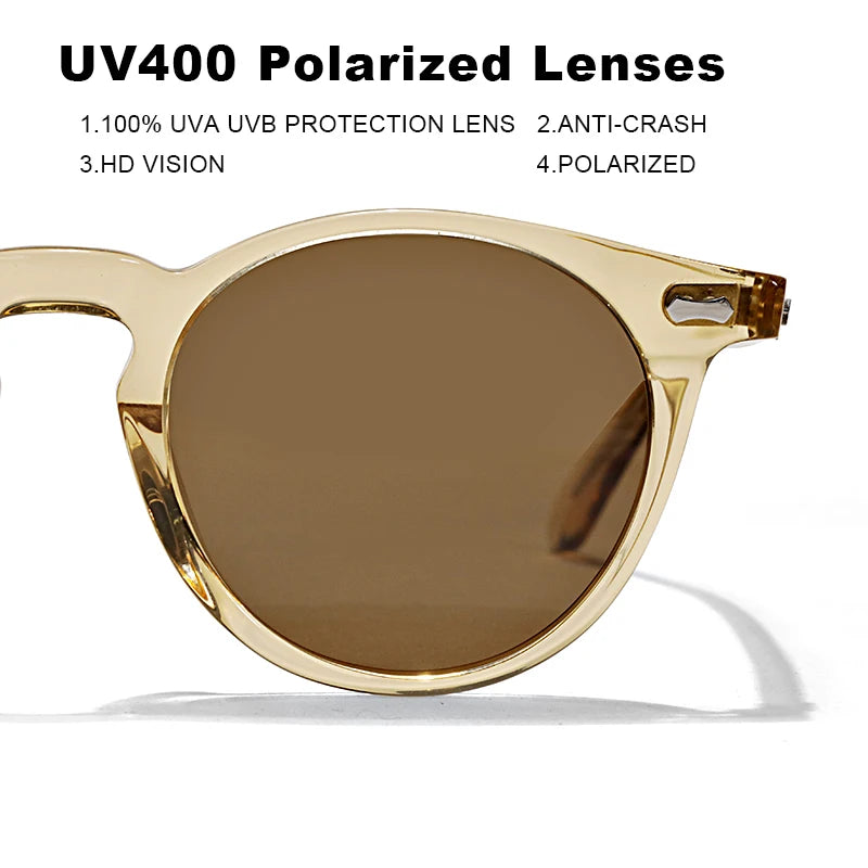 2024 NOUVELLE monture de lunettes ovale rétro en acétate pour hommes et femmes, lunettes de soleil classiques personnalisées UV400 de créateur de mode de haute qualité