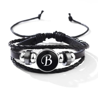 Pulsera de cuero trenzado RLW4 para hombre, pulsera de madera con cuentas de guitarra y árbol de la vida vintage, pulseras masculinas de moda