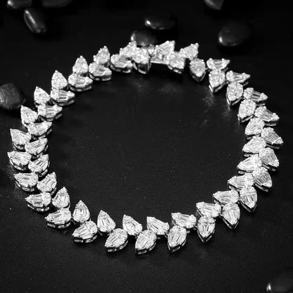 Bracelet manchette en or 18 carats avec diamant naturel de 3,3 carats pour femme, cadeau de mariage, livraison gratuite